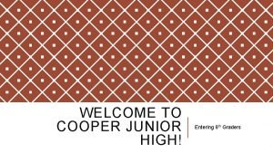 Cooper junior high