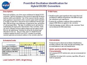 FrontEnd Oscillation Identification for Hybrid DCDC Converters Description