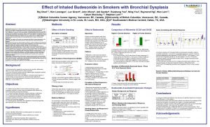 Effect of Inhaled Budesonide in Smokers with Bronchial