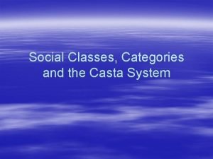 Casta system
