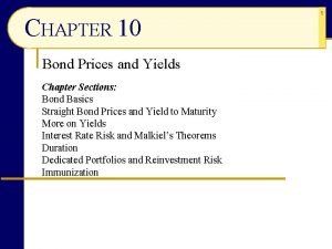 Current yield of a bond
