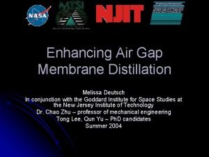 Membrane distillation