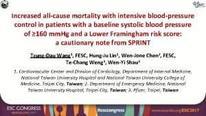 Increased allcause mortality with intensive bloodpressure control in