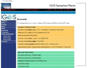 Statistics Science Plans Satellite schedules recommendations reviews justifications