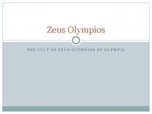 Cult of zeus Cult of zeus