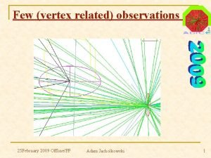 Few vertex related observations 25 February 2009 OfflinePF