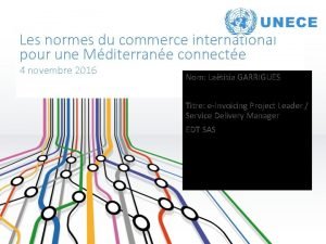 Les normes du commerce international pour une Mditerrane