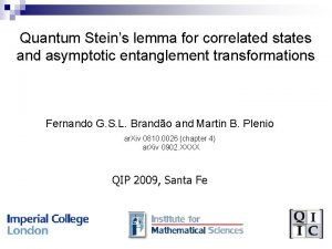 Quantum stein's lemma