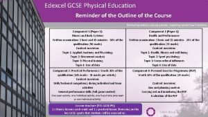 Edexcel gcse pe specification