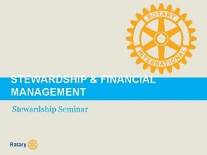 Stewardship financial planning Stewardship financial planning