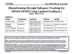 9252020 doc IEEE 802 11 yyxxxxr 0 Beamforming