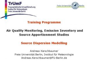 Training Programme Beispielbild Air Quality Monitoring Emission Inventory