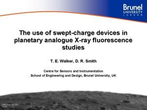 The use of sweptcharge devices in planetary analogue