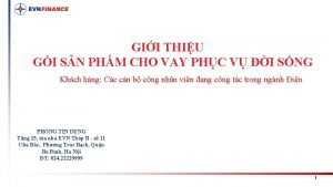 GII THIU GI SN PHM CHO VAY PHC