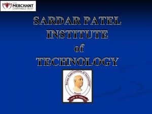 SARDAR PATEL INSTITUTE of TECHNOLOGY Water Conservation The