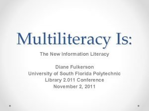 Multi literacy