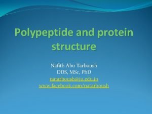 Protein chemical properties