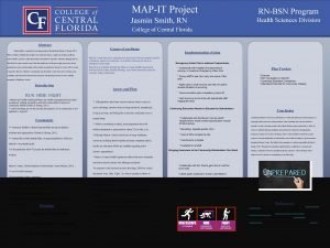 MAPIT Project RNBSN Program Jasmin Smith RN Health