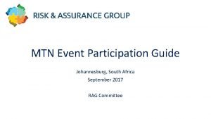 MTN Event Participation Guide Johannesburg South Africa September