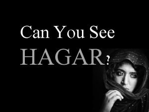 Can You See HAGAR Sarais Servant Genesis 16
