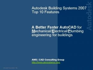 Autodesk building systems