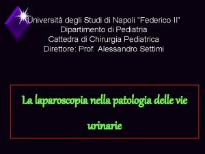 Universit degli Studi di Napoli Federico II Dipartimento