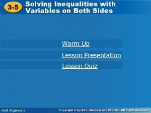 Solving inequalities with 3 variables
