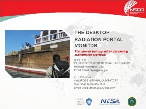 Radiation portal monitor