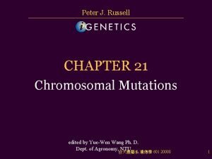 Chromosome deletions