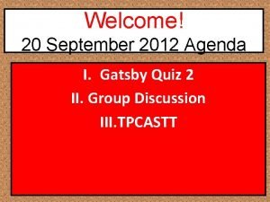 The great gatsby 4-6 quiz