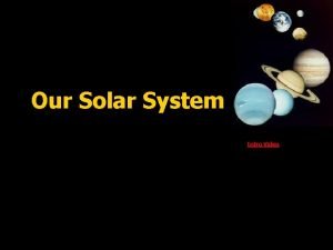 Solar system intro