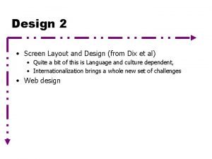 Screen layout design