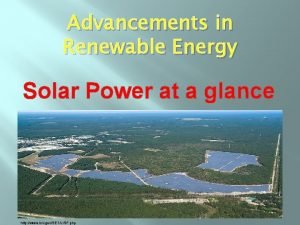 Advancements in solar energy