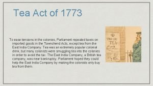 The tea act