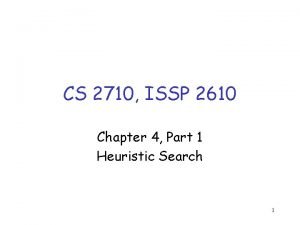 CS 2710 ISSP 2610 Chapter 4 Part 1