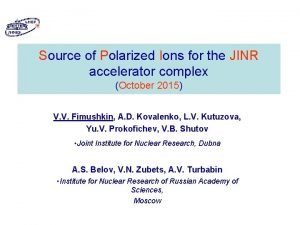 Source of Polarized Ions for the JINR accelerator
