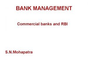 Scheduled commercial bank