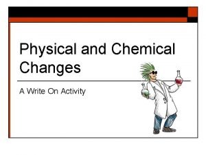 Chemical change atoms