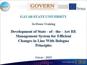 Gavar state university