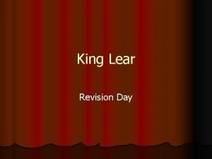 King lear revision