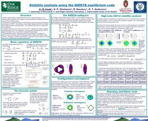 Stability analysis using the SIESTA equilibrium code C