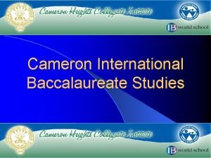 Cameron heights ib program