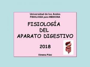 Universidad de los Andes FISIOLOGIA para MEDICINA FISIOLOGA