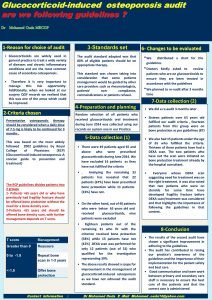 Glucocorticoidinduced osteoporosis audit are we following guidelines Dr