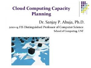 Cloud computing capacity