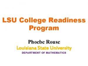 Lsu math placement Lsu math placement