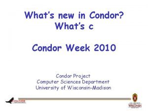 Whats condor Whats condor