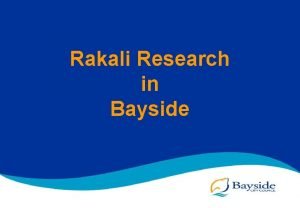 Rakali Research in Bayside Bayside City Council Municipal