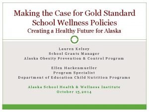 Making the Case for Gold Standard School Wellness