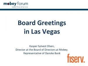 Board Greetings in Las Vegas Kasper Sylvest Olsen